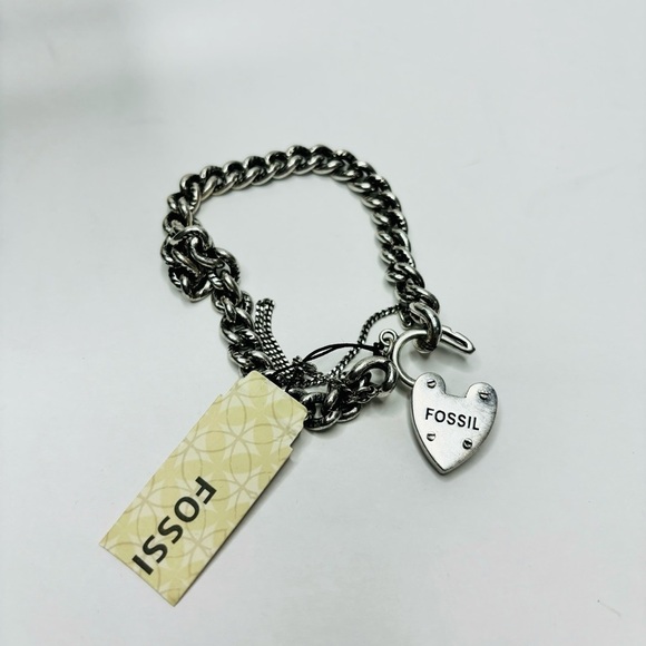 FOSSIL Silver Chain Bracelet - Picture 3 of 9